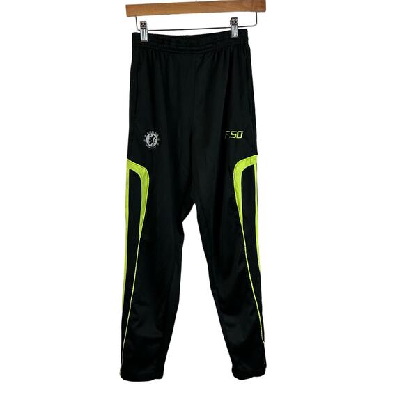 Chelsea Football Club Joggers Track Warmup Pants Black London Soccer READ - Picture 1 of 9